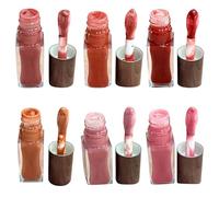 6pcs Lip Glaze Tint, Vivid Color Lipstick, Juicy & Glossy Finish, Long-lasting, Hidrating, Highly-Pigmented, Clear & Natural Makeup, Lipgloss for Daily Use (6 colores, 6pc)