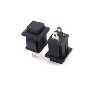 6PCS/Lot DS-430 DS-431 Press ON/OFF, No Lock, Self-recovery, Appliance Switch Lockless Self Reset Button Switch RNUMLIGH(Nero)