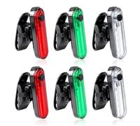 6pcs luces de navegación para barcos, luces de navegación de barcos, luces de navegación LED 4 tipos de moda intermitentes luces popa barco luces led para barco recargable para barco, yate, kayak
