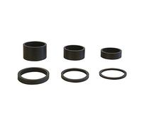6pcs Luz Peso Carbono UD Mate Negro 5uni 1 1/8 "-2 mm, 3 mm, 5 mm, 10 mm, 15 mm, 20 mm