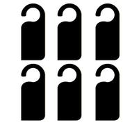 6pcs madera puerta signo percha mini doble cara madera pizarra pizarra mensaje notas nota tablero puerta percha percha signo, negro dos