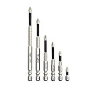 6Pcs Magnetic Screwdriver Drill Bit Set for Electric Drills Impacts Driver Profession Antislip Enhances Durability Antislip Screwdriver Set for Electric Drills