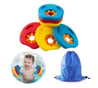6PCS Manguitos Piscina para Niños, Espuma Eva Manguitos Discos, 2-6 años Piscina Discos Flotadores, Manguitos Dolphin, Flotador Bebe con Bolsa de Almacenamiento Portátil