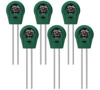 6PCS medidor de humedad del suelo para plantas, medidor de humedad 3 en 1 para plantas, medidor de suelo con PH/temperatura/luz, adecuado para jardinería, césped, jardín, agricultura