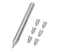6Pcs Metal Guitar String Ferrules, String Thru Body Replacement Parts with Installation Tool, Stylish Design for Enhanced Sound Quality and Resonance