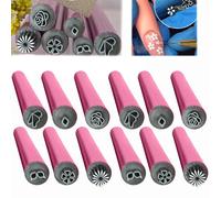6PCS Nail Art Stamp Pen,Nail Art Stamp Pens,Nail Art Stamp Pen Set,Nail Graffiti Nail Art Dotting Tools With Simple Design,Nail Art Pen Set,6 Different Nail Stamping Tools,Diy Nail Art Tools (2)