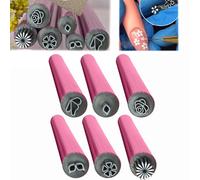 6PCS Nail Art Stamp Pen,Nail Art Stamp Pens,Nail Art Stamp Pen Set,Nail Graffiti Nail Art Dotting Tools With Simple Design,Nail Art Pen Set,6 Different Nail Stamping Tools,Diy Nail Art Tools (1)