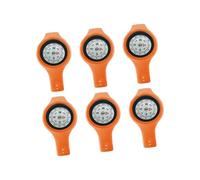 6Pcs Outdoor Student Compasses Watch Multifunctional Camping Navigation Watch Adjustable Strap Wearable Enduring Shockproof Outdoor