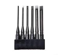 6pcs para impact Driver Bit Set para sl2 SL6 Flathead Metal 6pcs(100mm) | Includes para sl2, para sl2.5, SL3, SL4, SL5, SL6 sizes, metal construction, black finish, para impact ready
