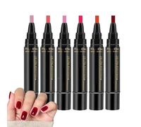6PCS Pen Set, Quick Dry Long Lasting Painting Pens For Easy Art Design And Smooth Application | Practice, Salon, Home, Wedding, Summer, Spring, Halloween Use