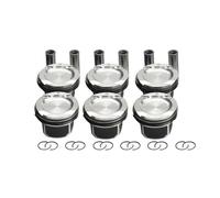6pcs pistones y anillos Conjunto φ84 mm 11257610295 11257577586 Compatible con 3.0 l6 n54b30 El motor se ajusta a los modelos E82 E90 E60 F01 135i 335i 535i 740i Reemplazos 11257561698