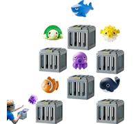 6pcs Pool Diving Toys,Underwater Dive Rescue Toys For Kids,Funscape Kids-Pool-Diving-Toys,Water Swimming Dive-Pool-Game,Diving-Toy Set with Sinking Animals(A)