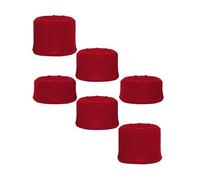 6PCS Pulgar Grips Juego de Tapas para PS5 Pro/PS5 slim/PS5 Gamepad Thumbstick Joystick Grip Caps Tapas para Stick Analógico (Rojo)