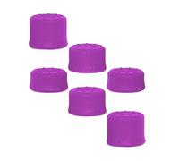 6PCS Pulgar Grips Juego de Tapas para PS5 Pro/PS5 slim/PS5 Gamepad Thumbstick Joystick Grip Caps Tapas para Stick Analógico (Morado)