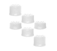 6PCS Pulgar Grips Juego de Tapas para PS5 Pro/PS5 slim/PS5 Gamepad Thumbstick Joystick Grip Caps Tapas para Stick Analógico (Blanco)