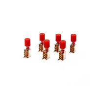 6Pcs red Straight key switch PS-22F02 six-pin no lock button Key switch A set of button switches and hats BKYUKJVU
