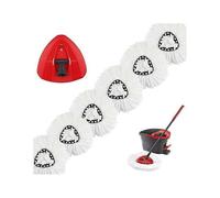 6pcs Replacement Mop Heads for Vileda O-Cedar Turbo 2-in-1 EasyWring & Clean compatible mop heads for Vileda Recharge