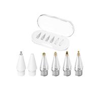 6PCS Replacement Pencil Tips for Pencils Pro/USB-C/2nd Gen/1st Gen Tips Writing Stylus Nib for Pencil White