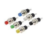 6PCS Self Reset green PBS-110 7MM Momentary Push Button Switch Press The Reset Switch BKYUKJVU