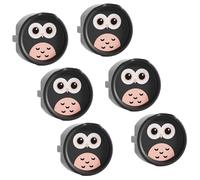 6Pcs Shockproof Silicone Power Outlet Covers Baby Proof Socket Protector European Standard Protections Caps Shockproof Socket Protector Silicone