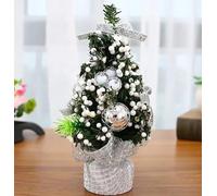 6Pcs Small Mini Christmas Trees,Tabletop Christmas Tree,New Environmentally Friendly Materials,Increase Holiday Atmosphere,For Xmas Decorations, Home, Kitchen, Dining Table, LJJY-KK, Silver