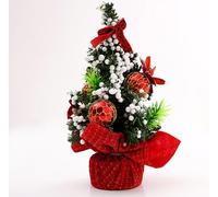 6Pcs Small Mini Christmas Trees,Tabletop Christmas Tree,New Environmentally Friendly Materials,Increase Holiday Atmosphere,For Xmas Decorations, Home, Kitchen, Dining Table, LJJY-KK, Red