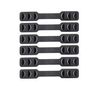 6pcs Soft Ear Hook Adjustable Mask Hook for Adult and Child (Black 6pcs/Pack)
