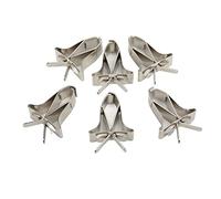 6pcs Stainless Steel Bird Cage Feeder Clip | Fruit & Vegetable Holder for Parrot/Budgie/Cockatiel | Safe Long - Lasting Food Clip for Conure & Parakeet