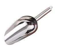 6PCS Stainless Steel Ice Scoop Heavy Duty Kitchen Grain For Crushed Candy Nuts Flour Rice Bar Restaurant Dessert Shop Food para Harina, Comida, Frijoles