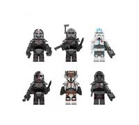 6pcs Star Wars Remnant Squad Destroyer Crosshair Echo Hunter Technician Assemble Building Block Toys