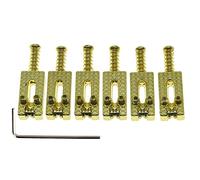 6pcs trémolo puente sillines piezas de repuesto para guitarra eléctrica con tornillos de resorte piezas eléctricas accesorios puentes alturas sillín tornillos de ajuste tornillos de ajuste