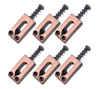 6pcs Trémolo Sillín De Puente Fijo Con Silla De Montar De Primavera Encadenada Para Accesorios De Puente De Guitarra Eléctrica Puente guitarra