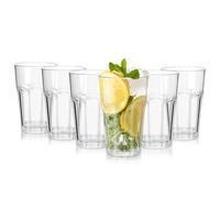 6PCS Vasos Transparentes Irrompibles, Vasos Plastico Acrílicos Premium Reutilizables de 300ml, Vasos de Cóctel Apilables de 10 OZ para Picnic en Casa Aptos para Lavavajillas