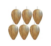 6pcs Wasp Nest Decoy, Hanging Wasp Nest Paper Fake Wasp Nest, Stay Away from Wasps Hornets for Patio Garden Outdoor