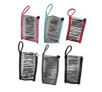 6pcs Women Banana Hair Clips,20 Teeth Vintage Clincher Comb Banana Hair Holder for Curly Hair Thick Hair Wavy Curls Ponytails