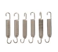 6piezas Muelles De Escape Para Acero Inoxidable Resortes Giratorios Para Sistema De Escape Resistencia Vibraciones Soporte De Tensión