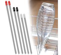 6Piezas Soporte De Vidrio Para Lavavajillas de Acero Inoxidable, Inserto Para Lavavajillas Compatible Con Botellas De Refresco Soporte Universal Para Botellas Para Todos Los Lavavajillas Estándar