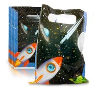 6Pk Rocket Space Plastic Party Bags