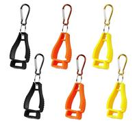 6pzas Soporte de Clips de Guantes Soporte de Guantes con Mosquetón Soporte de Clip de Agarre de Guantes de Trabajo Soporte de Guantes con Mosquetón Soporte de Agarre de Guantes(Amarillo,Negro,Naranja)