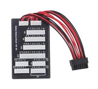 6S para tablero de equilibrio de batería para carga paralela, módulo de expansión PCB ABS para RC para paquetes lipo, 85 x 55 mm, negro