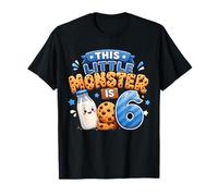 6th Birthday Boys Girls 6 Years Old Milk and Cookie Party Camiseta