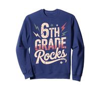 6th Grade Rocks Primer día de ABCD Band Teacher Future Heroes Sudadera