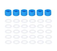 6uds Acoplamiento para Filtro de Agua, Purificador de Agua Acoplador con 30 Junta Sellado Compatible con Sawyer Squeeze Filtros y Plástico Estándar Botellas para Senderismo y Camping