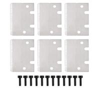 6uds Cuchillas Raspadoras para Impresión 3D, Cuchillas Limpieza de Acero Inoxidable con 12 Tornillos Accesorios Prácticos para Impresión 3D Compatibles con Bambu Lab X1/P1 Series