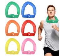 6uds Cuello Refrescante, Diademas Refrescantes con Cierre a Presión Accesorios para Actividades al Aire Libre para Hombres y Mujeres (6 Colores)