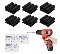 6uds Funda para Taladro, Pinza para Brocas para Destornillador de Impacto con 6 Promotores de Alta Adherencia Permite Transportar hasta Seis Brocas de Destornillador en el Lateral