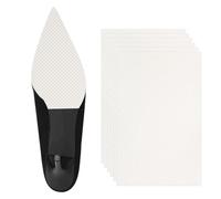 6uds Protectores de Suela, Autoadhesivos Transparentes Protector Suela para Tacones Cuadrícula EVA Antideslizantes Tacones Altos Cubierta para Mujeres (13x8cm)