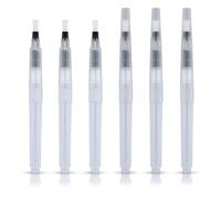 6uds Sellador de Sobres, Sellador de Cartas Humedecedor de Sobres con Cabezal de Cepillo de Nailon Envelopes Sealer Humedecedor de Correo Rodillo Humedecedor para Aula Oficina(Transparente)