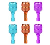 6uds Stick Droner, Stick Control Mini Drone Accesorios para Drones Joystick de Drone Compatible con Accesorios de Controlador Inteligente dji Mini 3 Pro dji RC(Azul Claro Morado Naranja)
