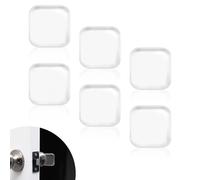 6uds Tope Puerta Pared, 4cm Transparentes Protectores de Pared para Pomo de Puerta Redondos Autoadhesivos Protectores de Pared Parachoques para Puerta de Armario para Sofá Puerta Inodoro